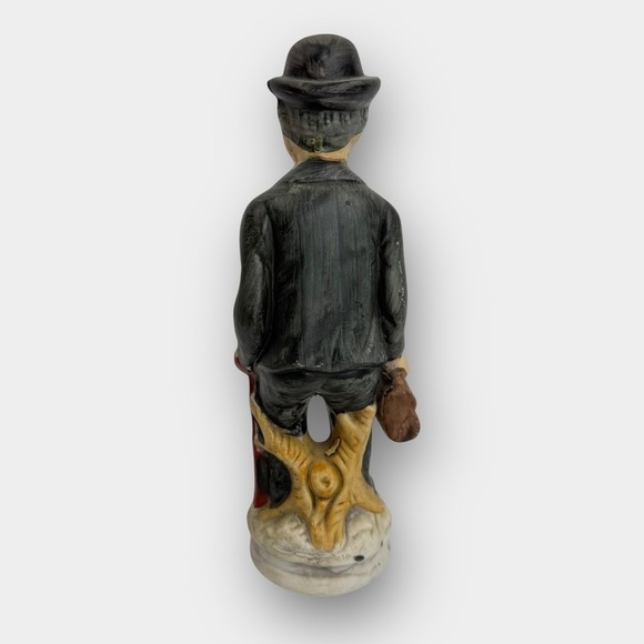 Vintage Ceramic Figurine Man with Bowler Hat Briefcase & Cane - Picture 8 of 12